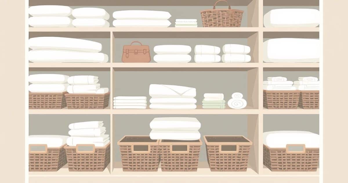 Linen Closet Design - DyeLot Interiors