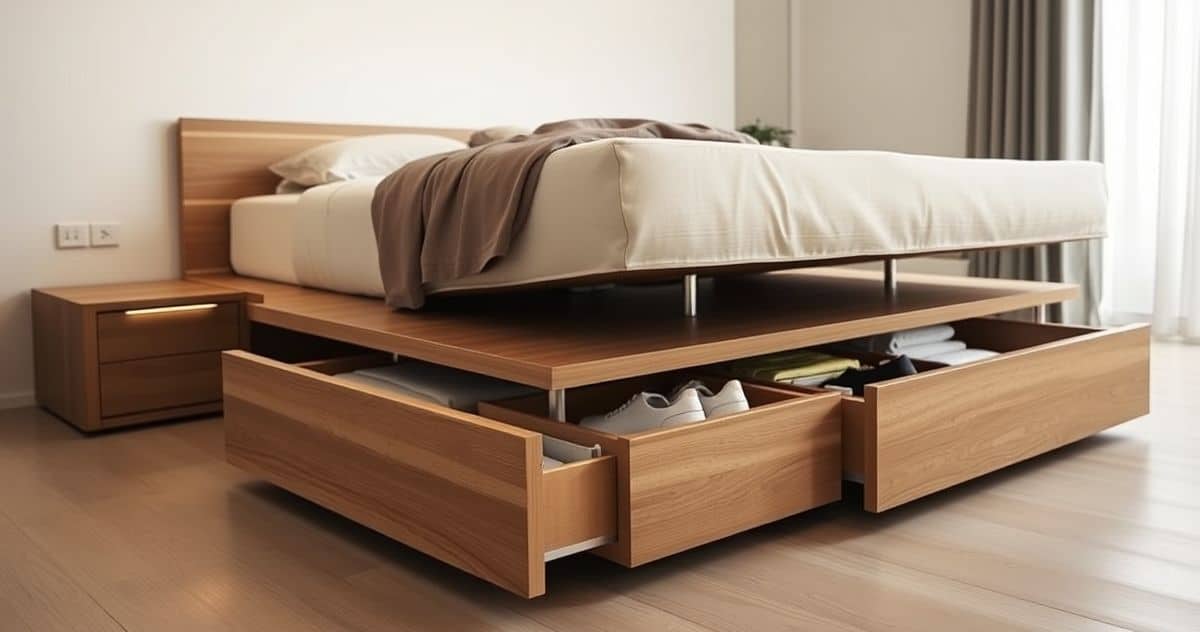 Bed Frames with Under-Bed Storage - DyeLot Interiors