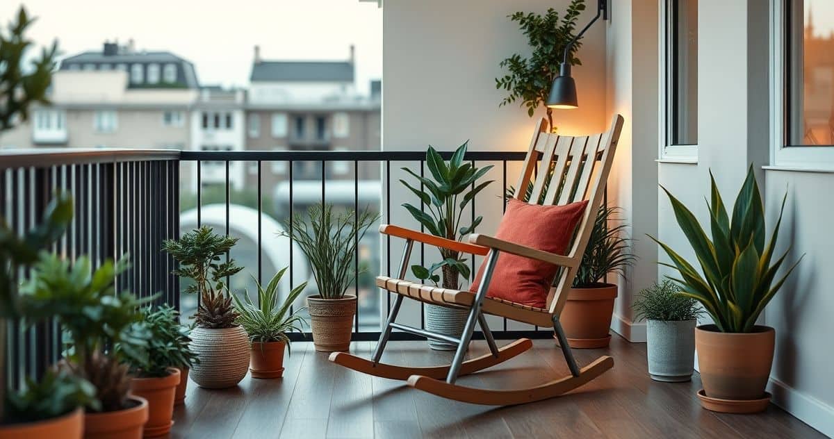 Balcony Rocking Bench Rocking Chairs for Balconies - DyeLot Interiors