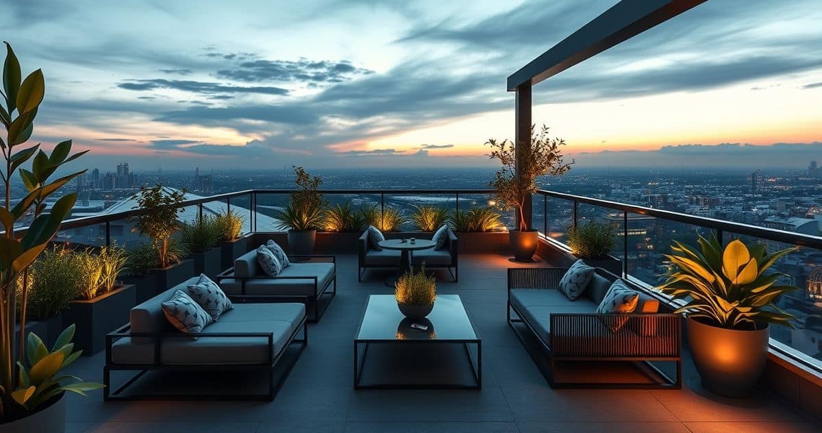 Rooftop Terraces for Suites - DyeLot Interiors
